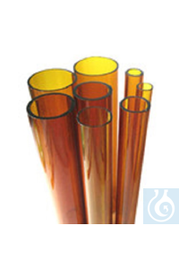 Buizen in gekleurd borosilicaat glas 3.3, dia 50 x wand 2,5 x L= +-1220, bruin